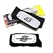 Naruto Leaf Village Headband and Anti Leaf Village Headband 2 Pack Perfect for Ninja-Themed Costume,Cosplay Black