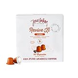 50 Jones Brothers Nespresso Compatible Coffee Capsules - 100% Pure Arabica - (REVIVE - LUNGO, INTENSITY:8, Count:50 Pods)