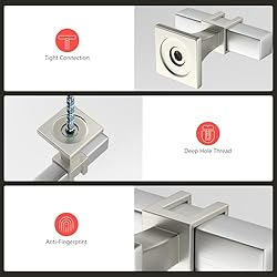 homdiy 25 Pack Kitchen Cabinet Knobs Brushed Nickel