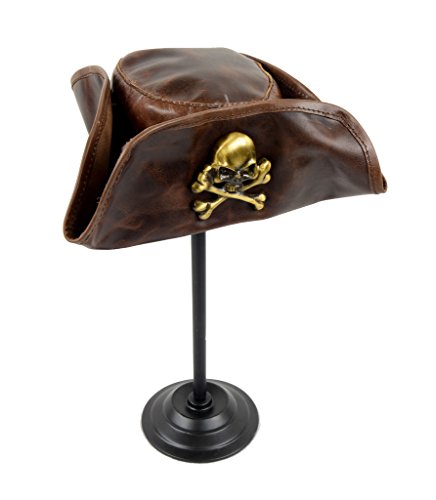 Jolly Roger Leather Hat