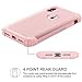 YINLAI iPhone X Case iPhone 10 Case Slim Heavy Duty 3 in 1 Hybrid Hard PC Cover Soft Silicone Rubber Rugged Bumper Shockproof Full Body Protective Phone Cases for Girls Women iPhone X Rose Gold/Pink