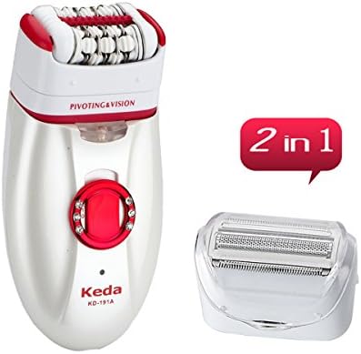 iXpro 2 in 1 Rechargeable Women Epilator Electric Depilation Remover Lady Hair Removal for Bikini Line Face Leg Body