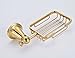 Rozinsanitary Gold Finish Soap Dish Holder Wall Mounted Soap Basket