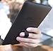 nobiggi Original Finger Strap (Premium Black) - Ultra Thin - Extend Thumb Reach - Faux Suede Leather - for Most Mobile Devices
