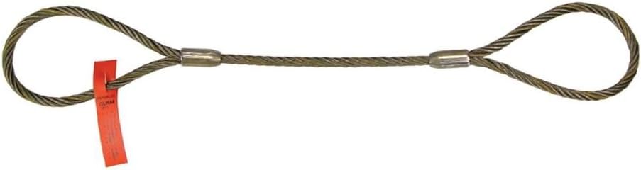 Liftall 58IEEX16 Sling, Wire Rope, 16' Length, Vertical, 7800 lb