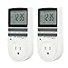 Comforday Digital Timer 2 Pack 15A/1800W 7 Day Programmable, 3 Prong Outlet, Smart Socket Plug in,