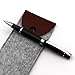 Meral Pen Ballpoint Pen Writing - Elegant Fancy Nice Gift Pen for Signature Executive Business Office Supplies - Gift Bag with Extra Refills (Black)