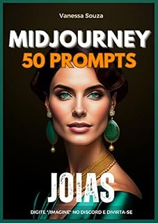 Livro Midjourney - 50 Prompts de Joias para Copiar, Gerar e se Divertir