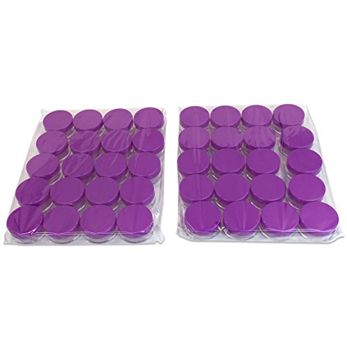 Beauticom 5G/5ML High Quality Round Clear Jars with Purple Lids for Beads, Gems, Glitter, Charms, Small Arts and Crafts Items - BPA Free (Quantity: 2000 Pieces)