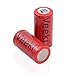 Rechargeable 16340 CR123A Battery, Veeki 16340 RCR123A 3.7V 650mAh Protected Li-ion 16340 Batteries for High Drain Device (8pc+charger)