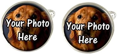 Your Golden Retriever Photo Personalised Pet Dog Mens Cufflinks Birthday Fathers Day Gift