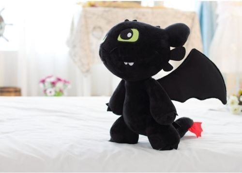 Nicky's Gift 12 How to Train Your Dragon Toothless Night Fury Stuffed Animal Plush Toy Doll