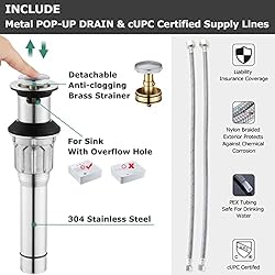 PARLOS Two-Handle Widespread Bathroom Faucet with