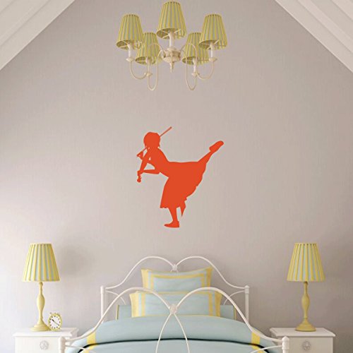Violin Wall Decor - Personalized Vinyl Decal - Violinist Gifts For Girl's Bedroom, Playroom or Music Room