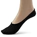 Silky Toes Nylon Mesh Soft Breathable Women's Foot Shoe Liners (9-11, Black/White/Grey (3 Pairs))