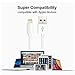 Certified Heavy Duty USB to 8 Pin Charge Sync Cord Cables [3-Pack] 3Ft 1m for X XR XS XS Max 8 7 7 Plus 6 6s Plus 5s 5c 5 SE Pro Air 2 Mini 4 3 2 1 Touch Nano Beats (White)
