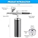 Gocheer Upgraded 30PSI Airbrush Kit, Multi-Function Dual-Action Airbrush Set with Compressor for Painting Portable Air Brush Set for Makeup Art Craft Cake Decoration Nail Design Tattoo Model, White
