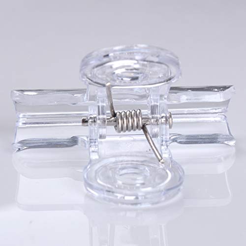 Z Zicome 30 Pack Plastic Clear Clips Clamps, 1-1/2 Inch and 2 Inch Sizes - Thumbnail 5
