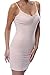 Belugue Women's Full Slip Shapewear Firm Tummy Waist Control Lace Dress Adjustable Spaghetti Body Shaper Under Dress Nude XL