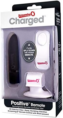 Screaming O Charged Positive Rechargeable Remote Controlled Bullet Vibrator, Black - Image 4
