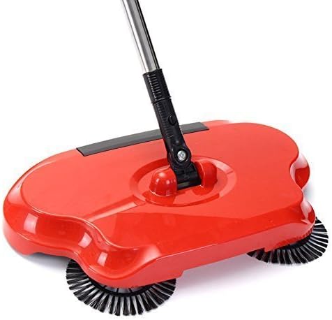 Kevim Multipurpose 360 Degree Rotating Brush Spin Hand Push Broom Sweeper. Dust Collector Floor Surface Cleaning Mop for Home Office Etc.