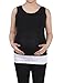 Womens Maternity Belly Band Pregnancy Belt Comfort Belly Bands for Pregnancy 2 Pack White,Black S