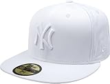 MLB New York Yankees White on White 59FIFTY Fitted Cap, 7 3/4