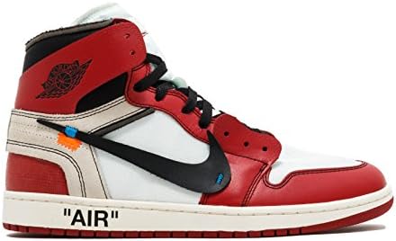 The 10 Air Jordan 1 Off White aa3834 101 Black White varstiy Red