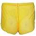 YiZYiF Men's Mesh Boxer Briefs Underwear Transparent Shorts Yellow Medium