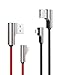 AUKEY Right Angle Lightning Cable (3.3ft - 2 Pack) Nylon Braided [ Apple MFi Certified ] Ideal for Playing Games iPhone Charging Cable Compatible with iPhone X / 8/6, iPad and Other Apple Devices