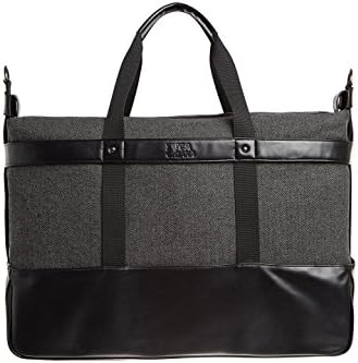 Vegan Leather Grey Large Weekender Bag - Alfonso