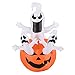 HOMCOM 6' Halloween Inflatables Outdoor Decorations Jack-O-Lantern Pumpkin and Ghosts, Blow Up LED Yard Decor for Garden, Lawn, Party, Holiday, Waterproof