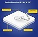 Fealkira Adhesive Wall Hooks 13.2lb(Max) Utility Stainless Steel hook for Towel Bathrobe Coats,Bathroom Kitchen Waterproof and Oilproof Nail Free Transparent Heavy Duty Wall hook & Ceiling Hanger(6pcs