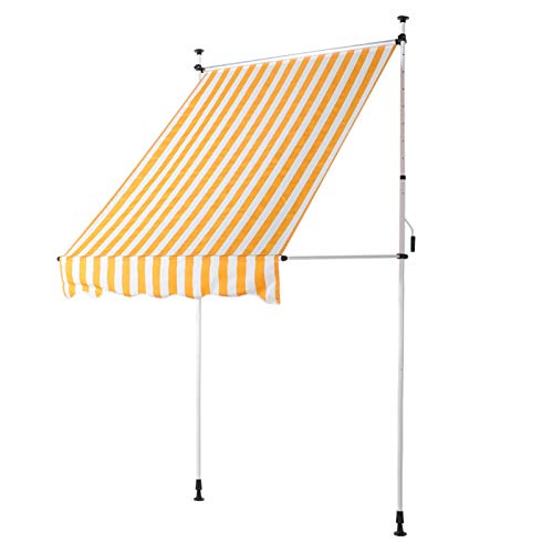 EBTOOLS Sonnenschutz mit Handkurbel, 3.5 * 1.2M Versenkbare Fenstertür Markise Markisenüberdachung Terrassenüberdachung… – Bild 7