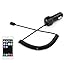 iPhone 6 Car Charger, Shackle Lightning Coiled Car Charger Adapter for iPhone 6/6s 6 Plus with extra 2.1A High Speed USB port, Black