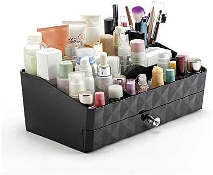 Osier Plastic Makeup Storage Box Jewelry Accessories Beauty Organizer,Desktop Display Case