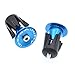 iParaAiluRy Bike Bar End Plugs Handsome Universal Rubber Sponge Aluminum Handlebar Plug (1 Pair, Out Dia. 23mm/28mm, Black/Blue/Golden/Gray/Green/Red)