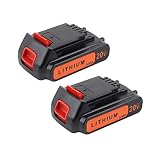 Sankeup Upgraded 2 Pack 20v 3500mAh Lithium-Ion Replacement Battery for Black&Decker LBXR20 LB20, LBX20 Cordless Tool Battery