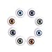 DECORA 16mm 8 Pcs Half Round Hollow Acrylic Doll Dollfie Eyes Eyeballs
