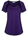 MISS FORTUNE Womens Active Wear Exercise Top Yoga Shirt Workout Clothes…