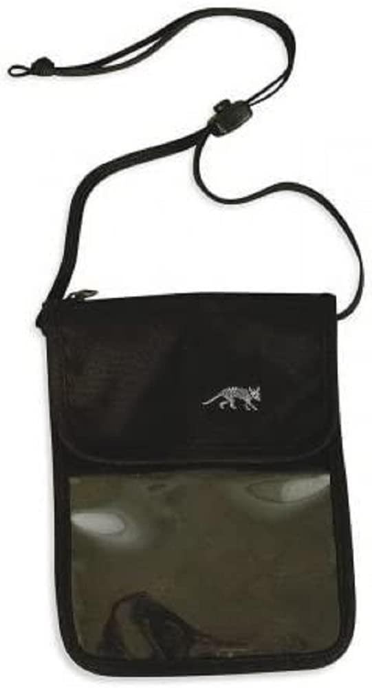 Tasmanian Tiger Neck Pouch - 28 x 14.5 x 1.5cm, Black