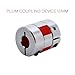 10mm x 8mm CNC Flexible Plum Coupling Shaft Coupler Stepper Motor Encoder Connector Coupler D20 L30 Jaw Clamp Aluminum Alloy