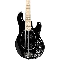 Music Man StingRay HH 4-String Bass Black Maple Fretboard
