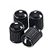Outus 20 Pack Tyre Valve Dust Caps for Car, Motorbike, Trucks, Bike, Bicycle (Black)