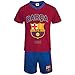 FC Barcelona Official Soccer Gift Boys Short Pajamas Red Blue 6-7 Years