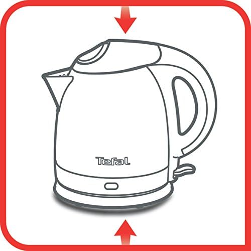 TEFAL Bouilloire INOX COMPACT 1.2L Bouilloire électrique Bouilloire sans fil Bouilloire inox KI431D10