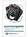 Winston & Bear 3D Dog Stickers - 2 Pack - Cute Black Labrador Retriever Stickers for Wall, Fridge, Toilet and More - Retail Packaged Black Labrador Decals