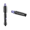 Conair 2-in-1 Hot Air Brush, Purple & Black