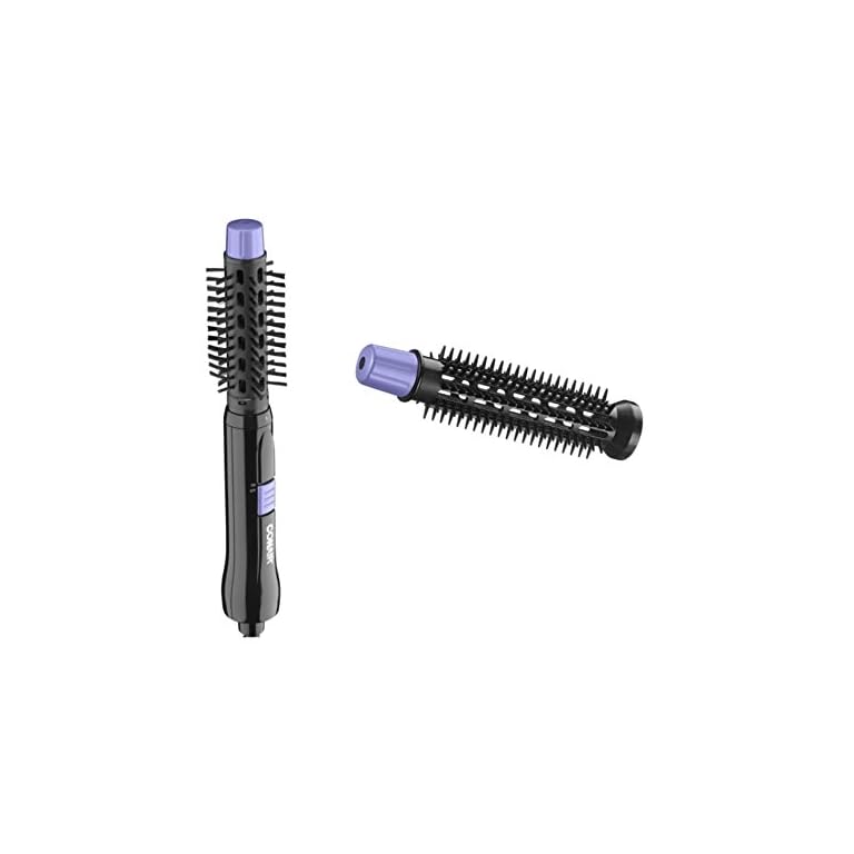 Conair 2-in-1 Hot Air Brush, Purple & Black