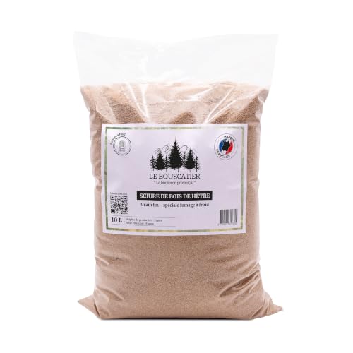 Bag of 100% Beech Sawdust for Cold Smoking – Premium Quality – 10 L – Intense and Authentic Flavour
